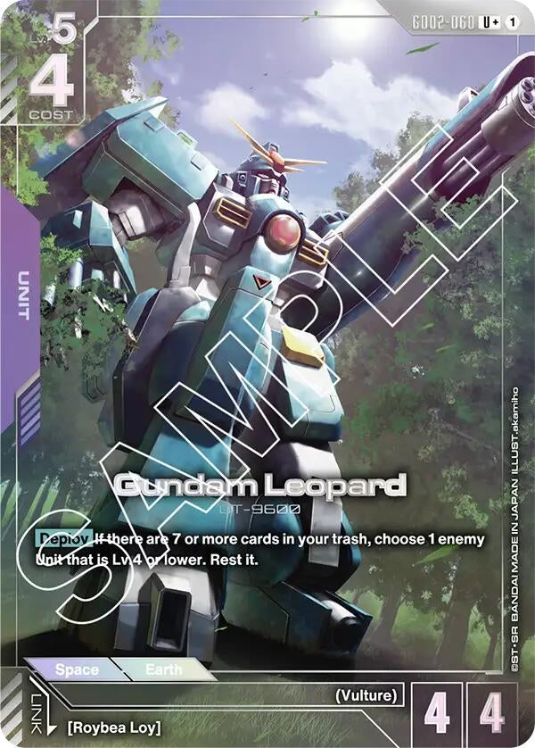 Image for Gundam Leopard (U+) (GD02-060) (Dual Impact) (GD02) - Gundam Card Game