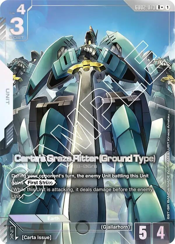 Image for Carta's Graze Ritter (Ground Type) (R+) (GD02-073) (Dual Impact) (GD02) - Gundam Card Game