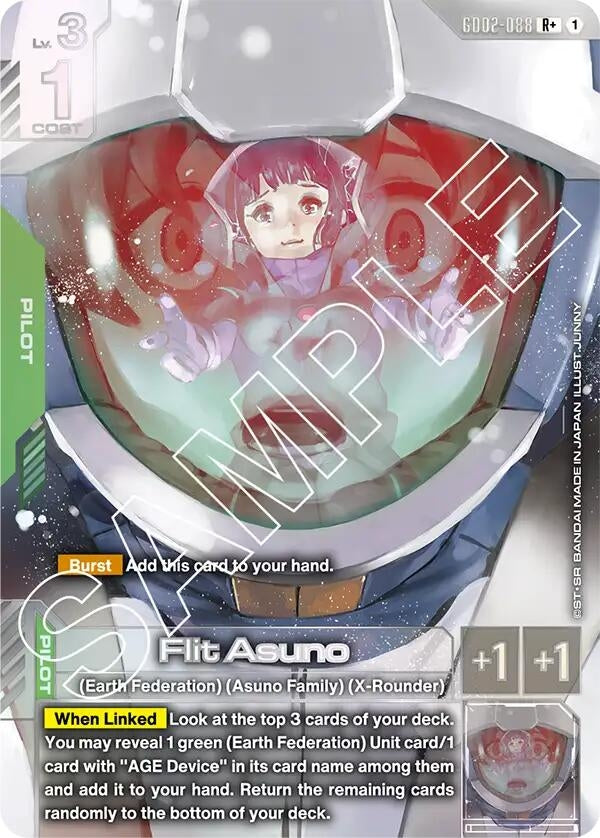 Image for Flit Asuno (R+) (GD02-088) (Dual Impact) (GD02) - Gundam Card Game