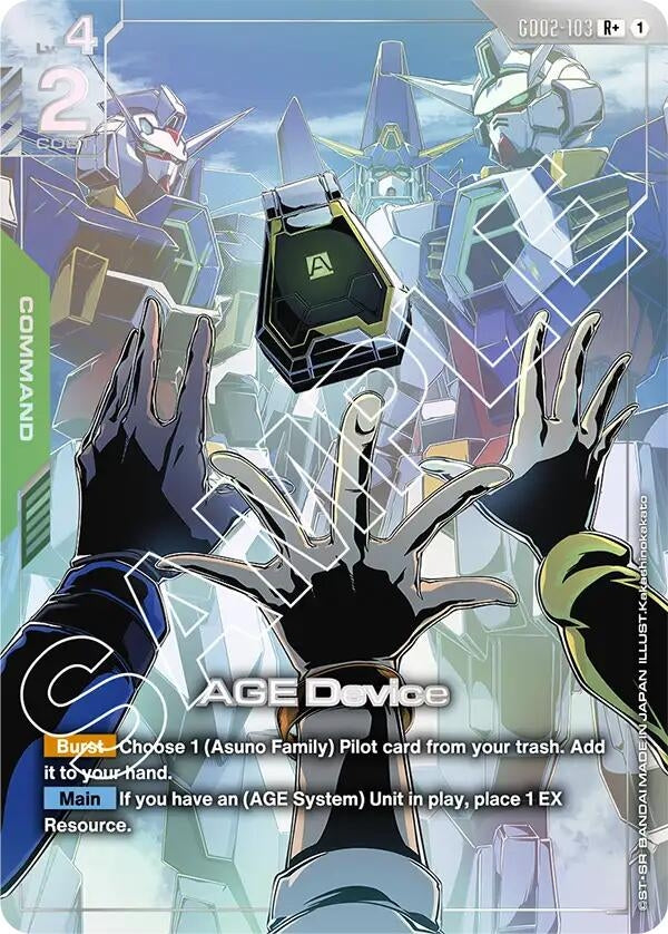 Image for AGE Device (R+) (GD02-103) (Dual Impact) (GD02) - Gundam Card Game