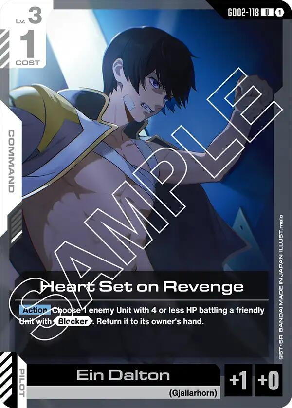 Image for Heart Set on Revenge (GD02-118) (Dual Impact) (GD02) - Gundam Card Game