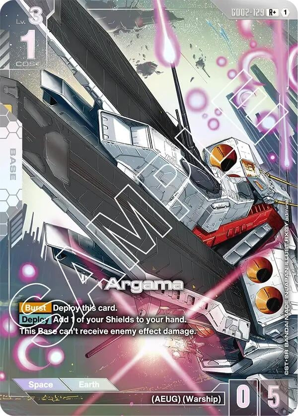 Image for Argama (R+) (GD02-129) (Dual Impact) (GD02) - Gundam Card Game