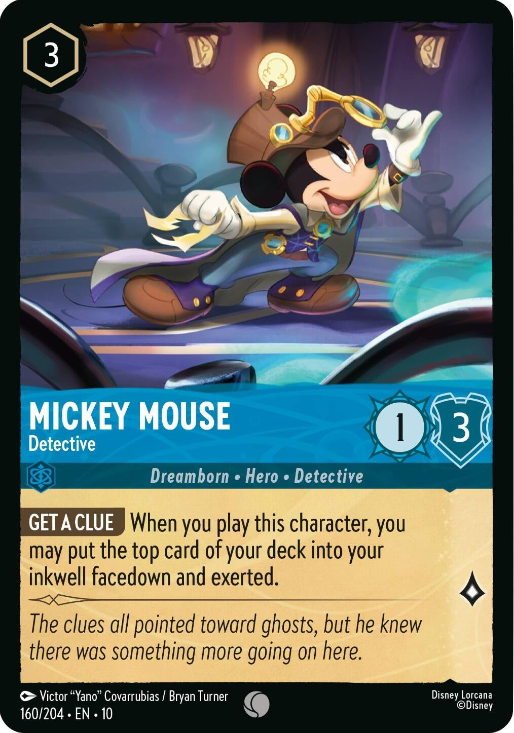 Image for Mickey Mouse - Detective (160/204) (Whispers in the Well) (10) - Disney Lorcana