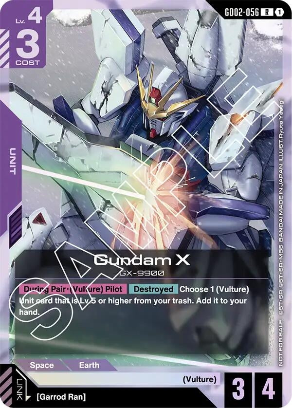 Image for Gundam X (GD02-056) (Store Tournament Participant Pack 02) (GD02-056) (Gundam Promotional Cards) (GCG-PR) - Gundam Card Game