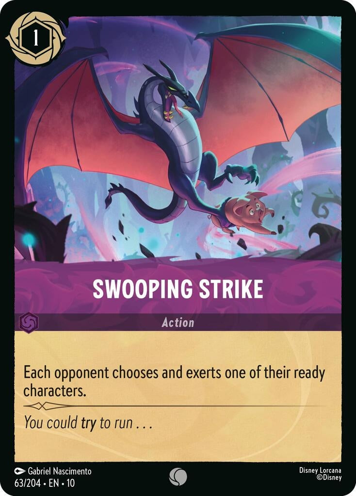 Image for Swooping Strike (63/204) (Whispers in the Well) (10) - Disney Lorcana