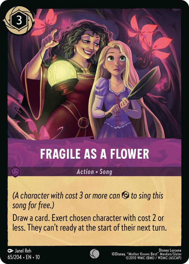 Image for Fragile as a Flower (65/204) (Whispers in the Well) (10) - Disney Lorcana