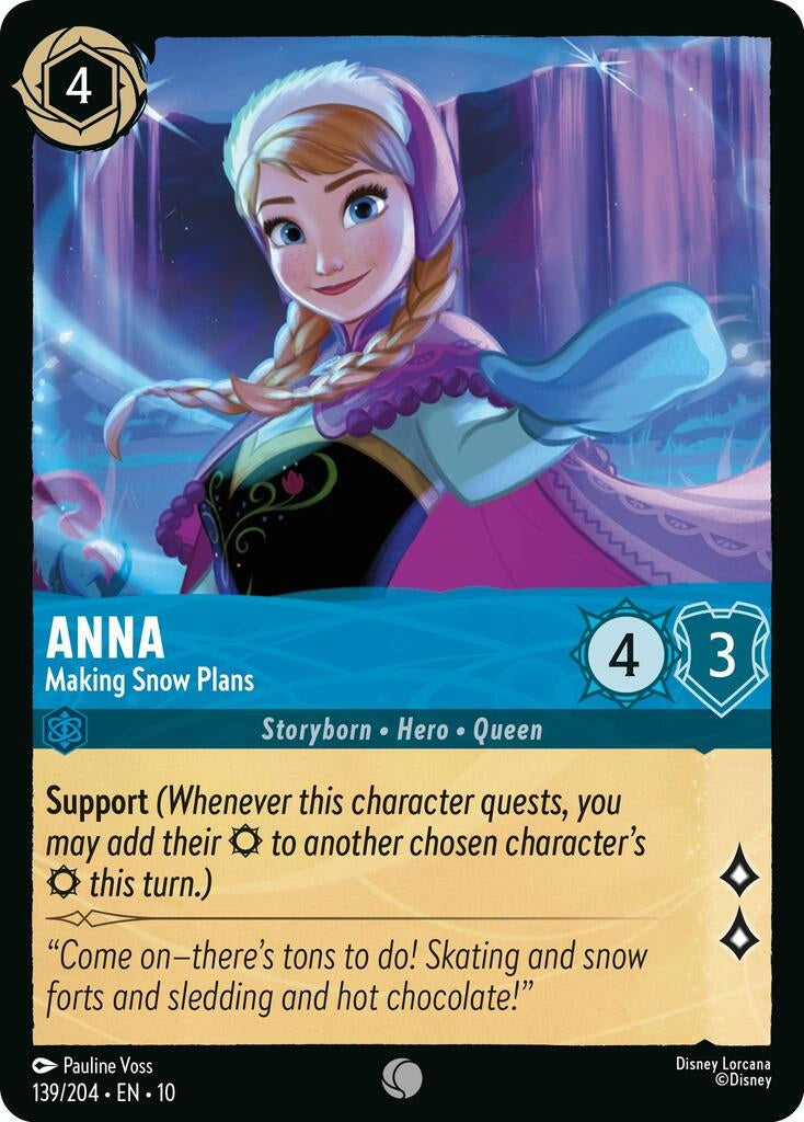 Image for Anna - Making Snow Plans (139/204) (Whispers in the Well) (10) - Disney Lorcana