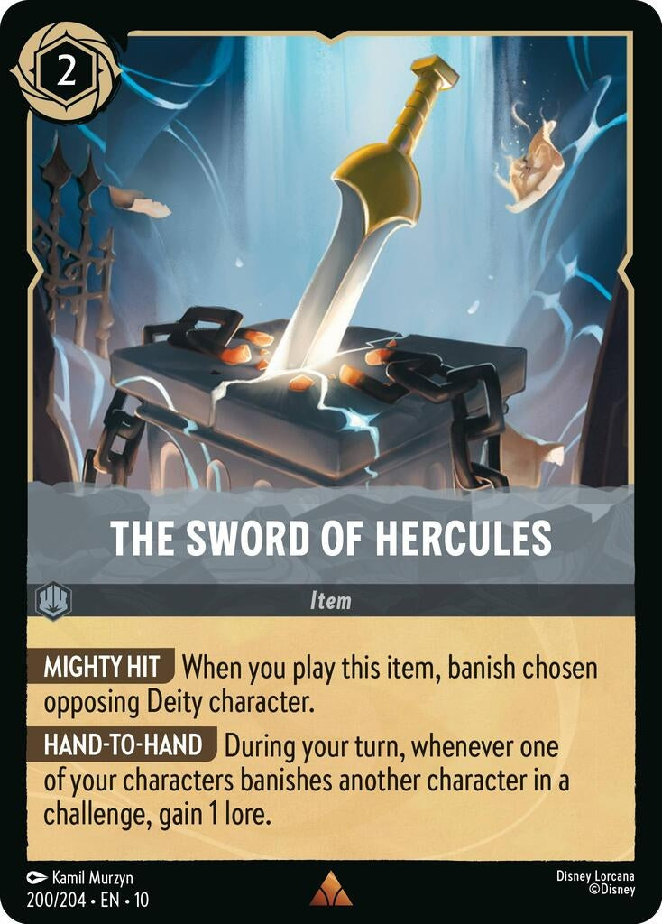 Image for The Sword of Hercules (200/204) (Whispers in the Well) (10) - Disney Lorcana