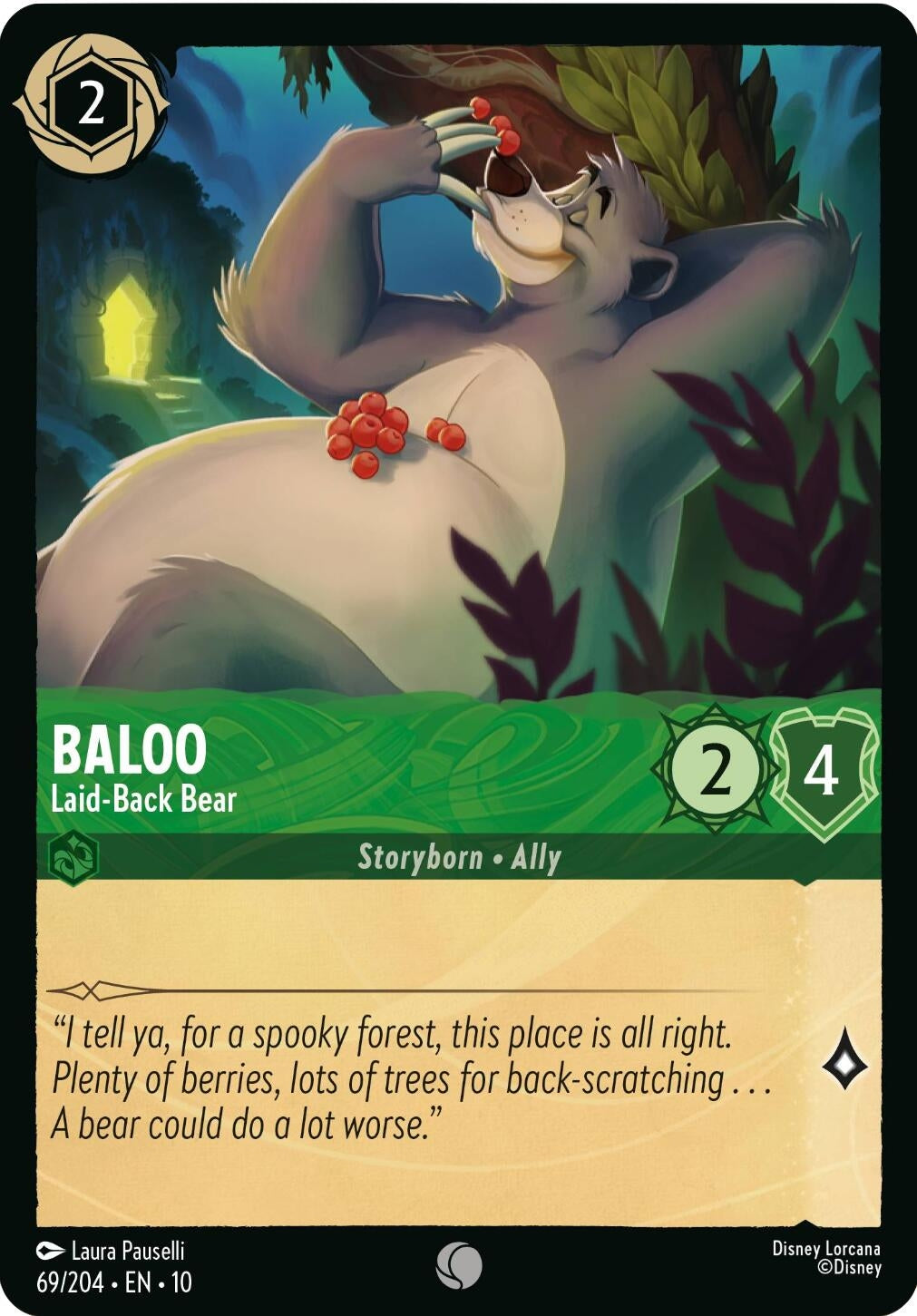 Image for Baloo - Laid-Back Bear (69/204) (Whispers in the Well) (10) - Disney Lorcana