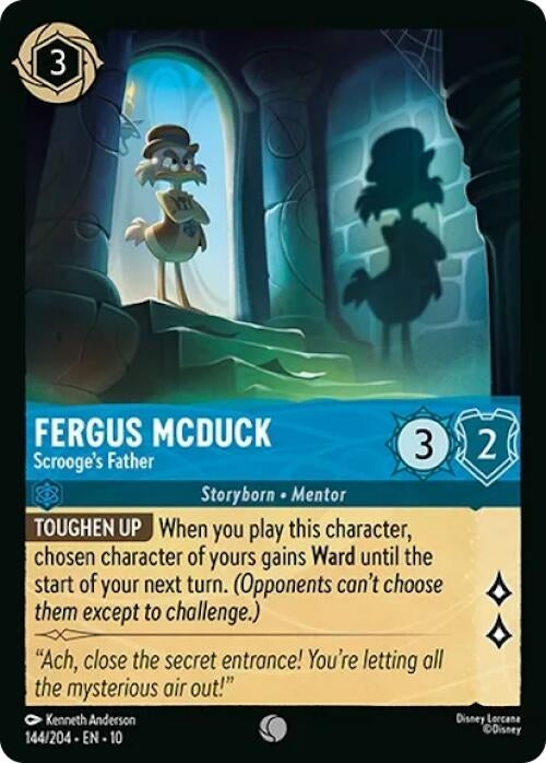 Image for Fergus McDuck - Scrooge's Father (144/204) (Whispers in the Well) (10) - Disney Lorcana