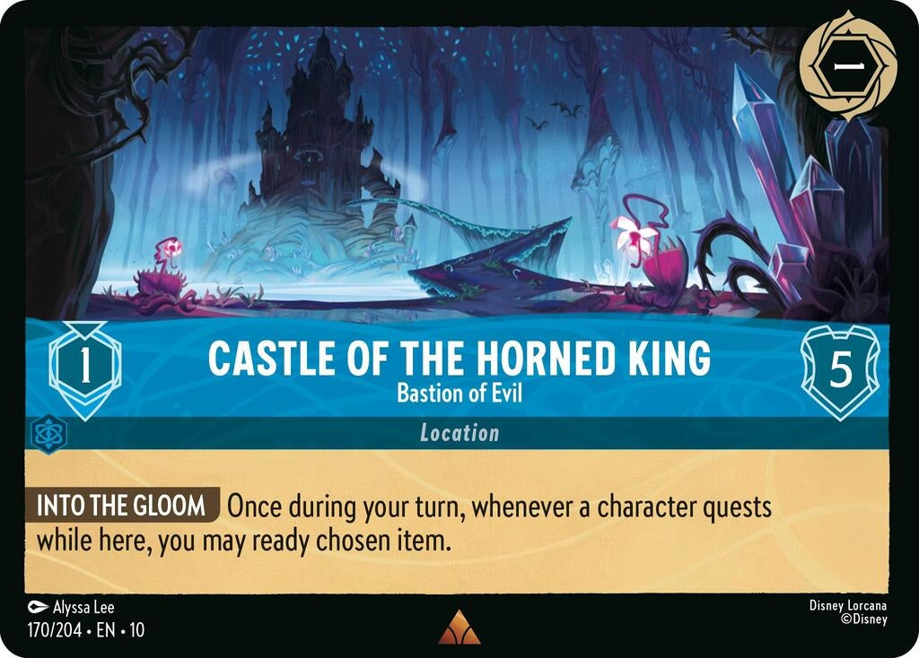 Image for Castle of the Horned King - Bastion of Evil (170/204) (Whispers in the Well) (10) - Disney Lorcana