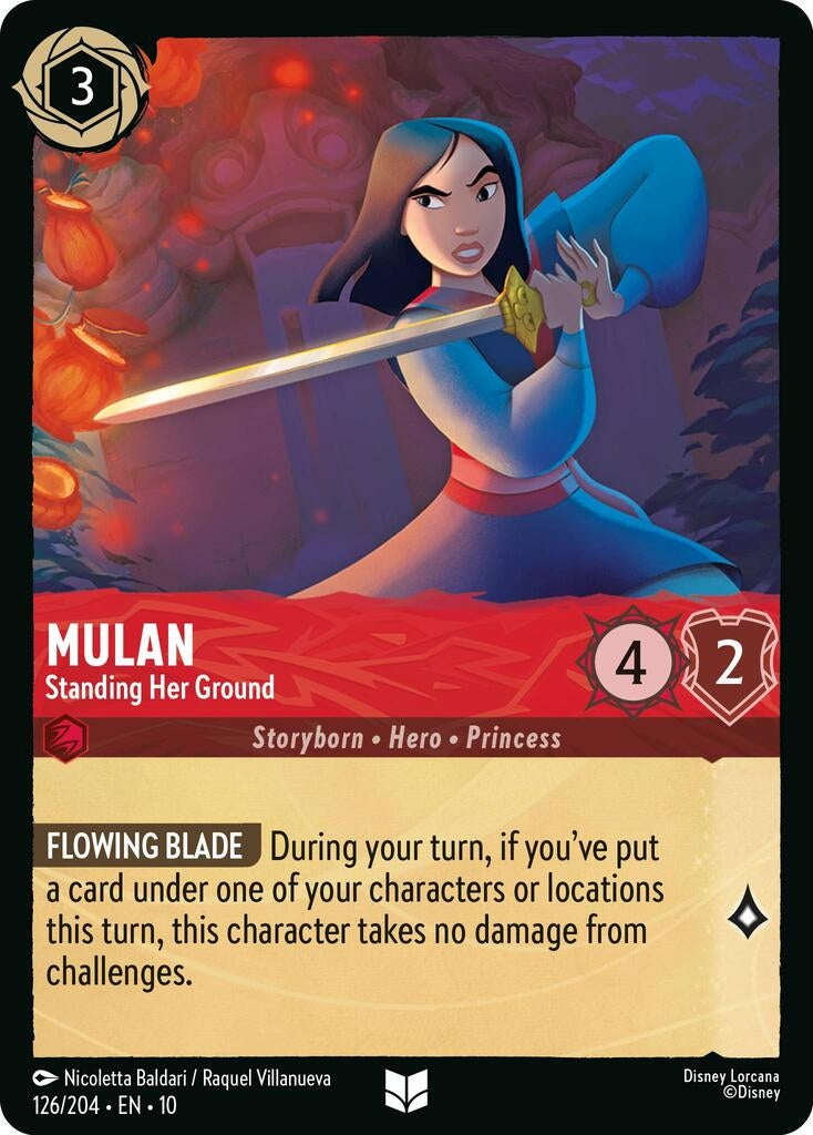 Image for Mulan - Standing Her Ground (126/204) (Whispers in the Well) (10) - Disney Lorcana