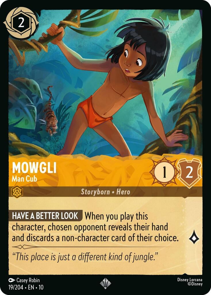 Image for Mowgli - Man Cub (19/204) (Whispers in the Well) (10) - Disney Lorcana