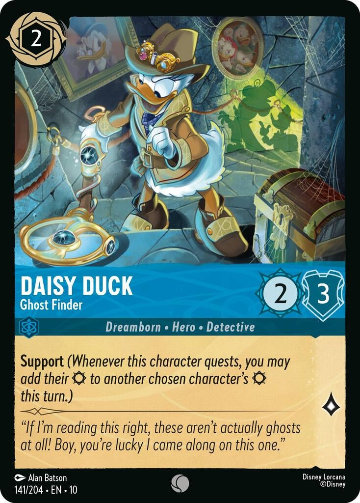 Image for Daisy Duck - Ghost Finder (141/204) (Whispers in the Well) (10) - Disney Lorcana