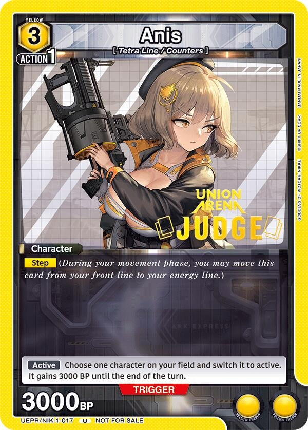 Image for Anis (Judge Pack) (UEPR/NIK-1-017) (Union Arena Promotion Cards) (UEPR) - Union Arena