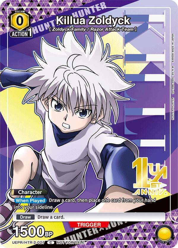 Image for Killua Zoldyck (027) (UEPR/HTR-2-027) (Union Arena Promotion Cards) (UEPR) - Union Arena
