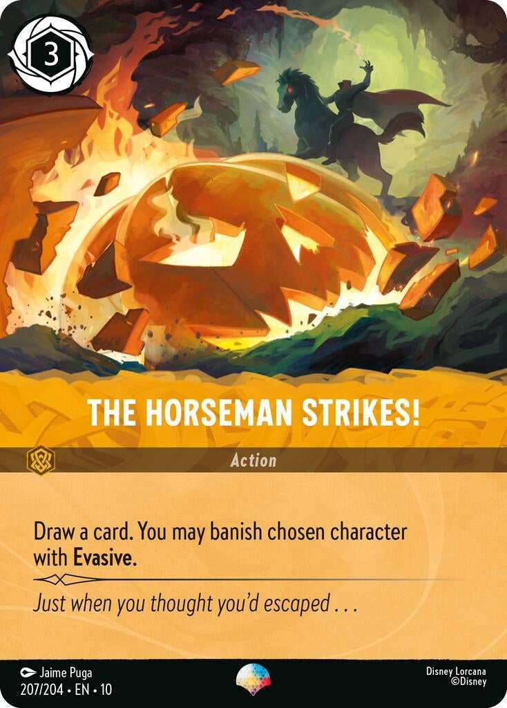 Image for The Horseman Strikes! (Epic) (207/204) (Whispers in the Well) (10) - Disney Lorcana