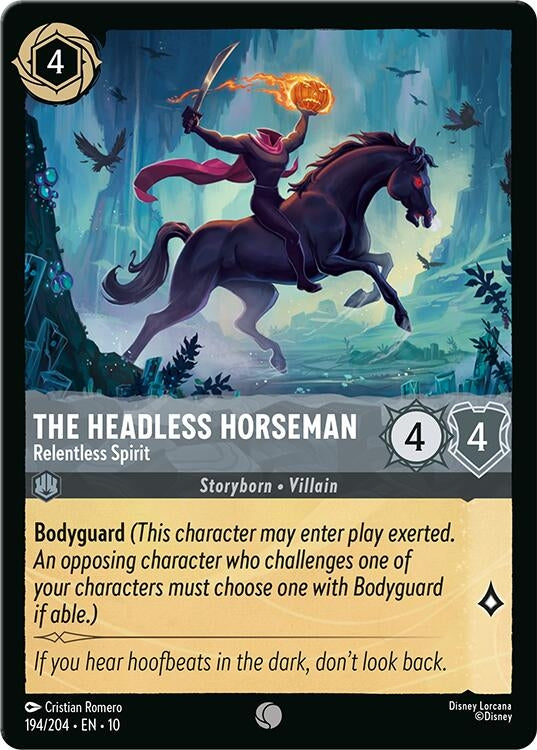 Image for The Headless Horseman - Relentless Spirit (194/204) (Whispers in the Well) (10) - Disney Lorcana