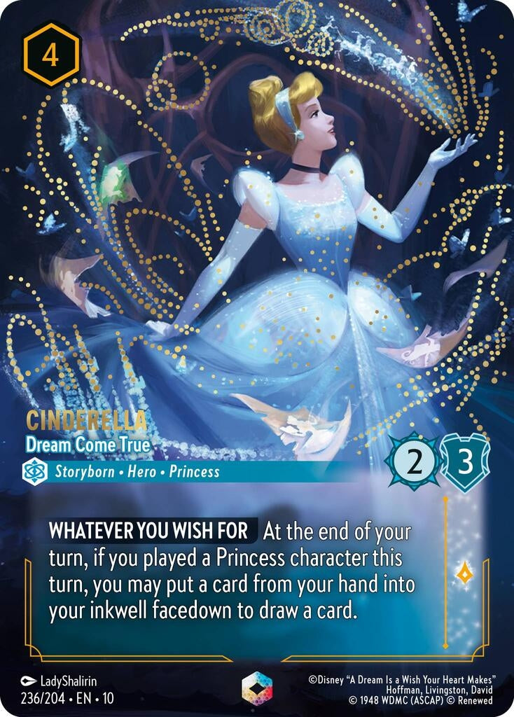 Image for Cinderella - Dream Come True (Enchanted) (236/204) (Whispers in the Well) (10) - Disney Lorcana