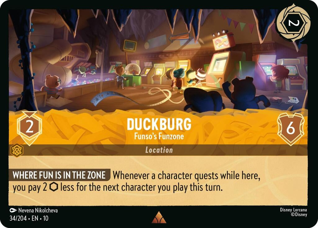 Image for Duckburg - Funso's Funzone (34/204) (Whispers in the Well) (10) - Disney Lorcana