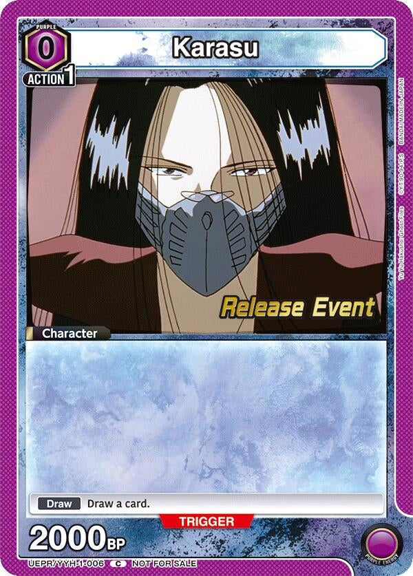 Image for Karasu (006) (UEPR/YYH-1-006) (UE13BT: Yu Yu Hakusho: Ghost Files Release Event Cards) (UE13BT_RE) - Union Arena