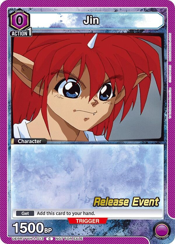 Image for Jin (013) (UEPR/YYH-1-013) (UE13BT: Yu Yu Hakusho: Ghost Files Release Event Cards) (UE13BT_RE) - Union Arena