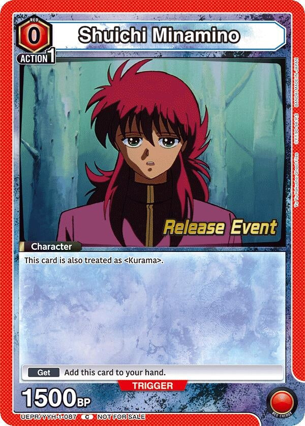 Image for Shuichi Minamino (UEPR/YYH-1-087) (UE13BT: Yu Yu Hakusho: Ghost Files Release Event Cards) (UE13BT_RE) - Union Arena