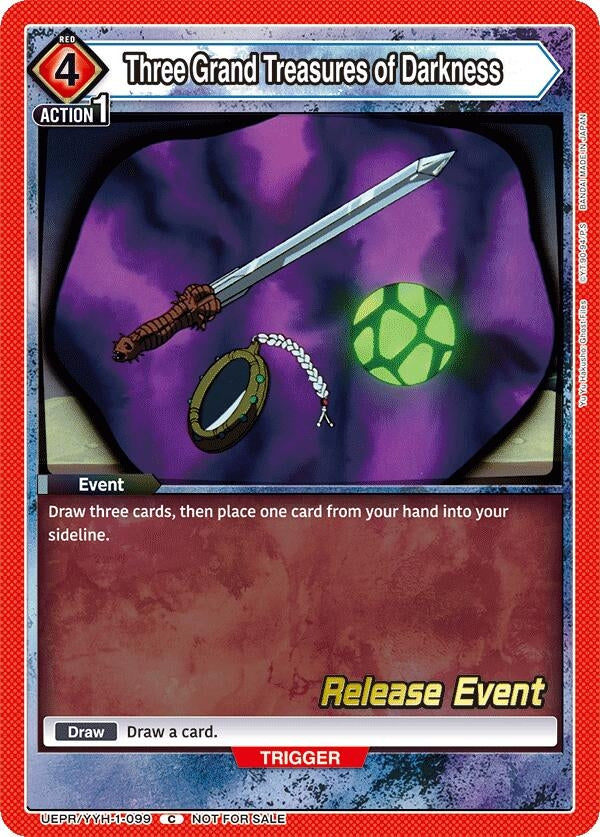 Image for Three Grand Treasures of Darkness (UEPR/YYH-1-099) (UE13BT: Yu Yu Hakusho: Ghost Files Release Event Cards) (UE13BT_RE) - Union Arena