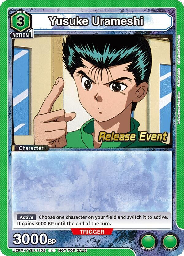 Image for Yusuke Urameshi (102) (UEPR/YYH-1-102) (UE13BT: Yu Yu Hakusho: Ghost Files Release Event Cards) (UE13BT_RE) - Union Arena