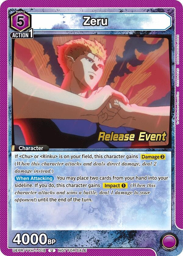 Image for Zeru (UEPR/YYH-1-018) (UE13BT: Yu Yu Hakusho: Ghost Files Release Event Cards) (UE13BT_RE) - Union Arena
