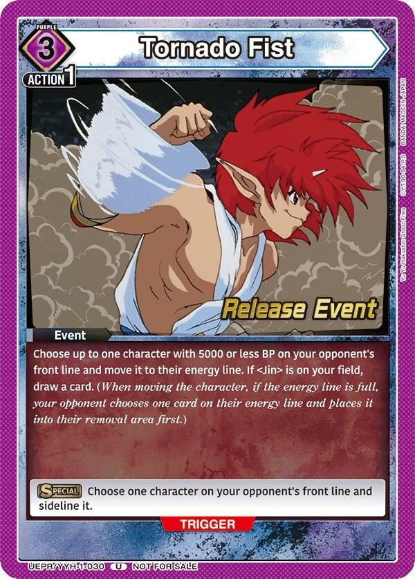 Image for Tornado Fist (UEPR/YYH-1-030) (UE13BT: Yu Yu Hakusho: Ghost Files Release Event Cards) (UE13BT_RE) - Union Arena