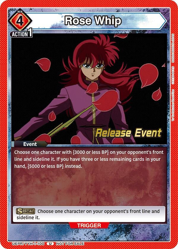 Image for Rose Whip (UEPR/YYH-1-100) (UE13BT: Yu Yu Hakusho: Ghost Files Release Event Cards) (UE13BT_RE) - Union Arena