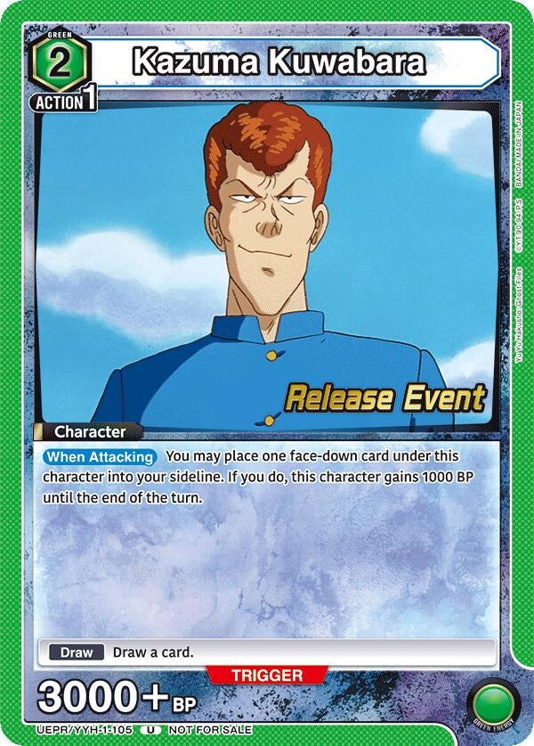 Image for Kazuma Kuwabara (105) (UEPR/YYH-1-105) (UE13BT: Yu Yu Hakusho: Ghost Files Release Event Cards) (UE13BT_RE) - Union Arena