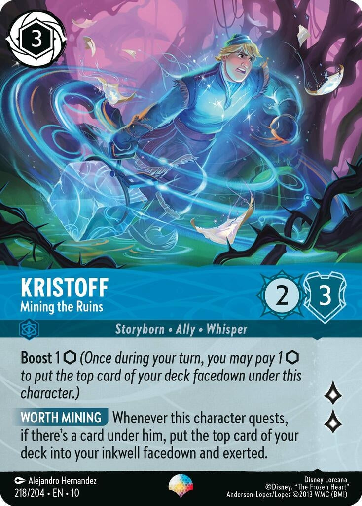 Image for Kristoff - Mining the Ruins (Epic) (218/204) (Whispers in the Well) (10) - Disney Lorcana