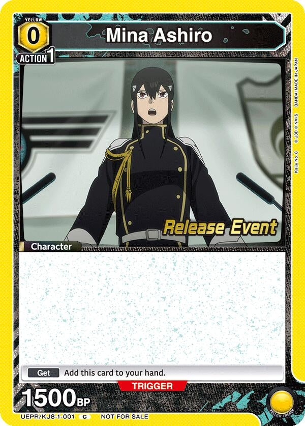 Image for Mina Ashiro (001) (UEPR/KJ8-1-001) (UE12BT: Kaiju No. 8 Release Event Cards) (UE12BT_RE) - Union Arena