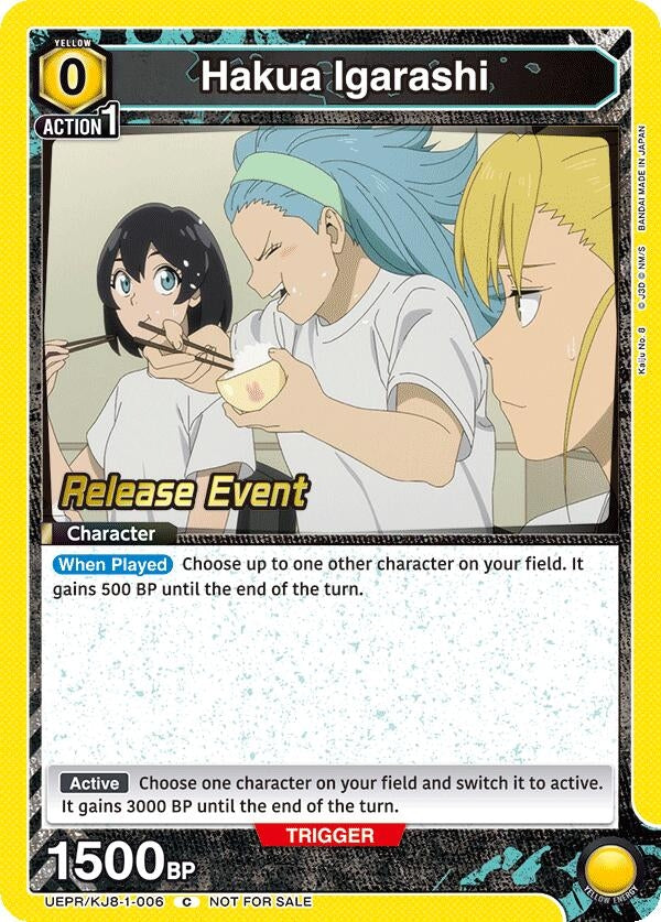 Image for Hakua Igarashi (UEPR/KJ8-1-006) (UE12BT: Kaiju No. 8 Release Event Cards) (UE12BT_RE) - Union Arena