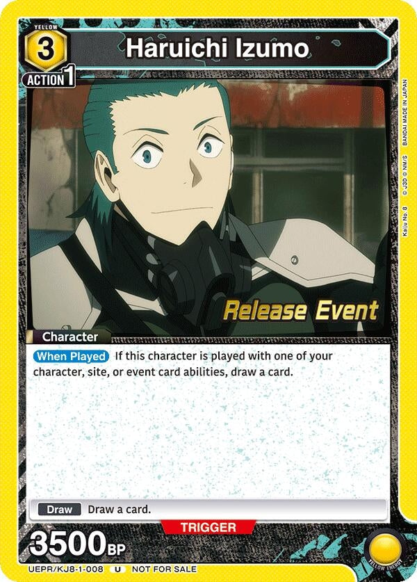 Image for Haruichi Izumo (008) (UEPR/KJ8-1-008) (UE12BT: Kaiju No. 8 Release Event Cards) (UE12BT_RE) - Union Arena