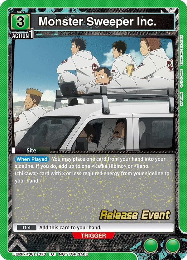 Image for Monster Sweeper Inc. (UEPR/KJ8-1-073) (UE12BT: Kaiju No. 8 Release Event Cards) (UE12BT_RE) - Union Arena
