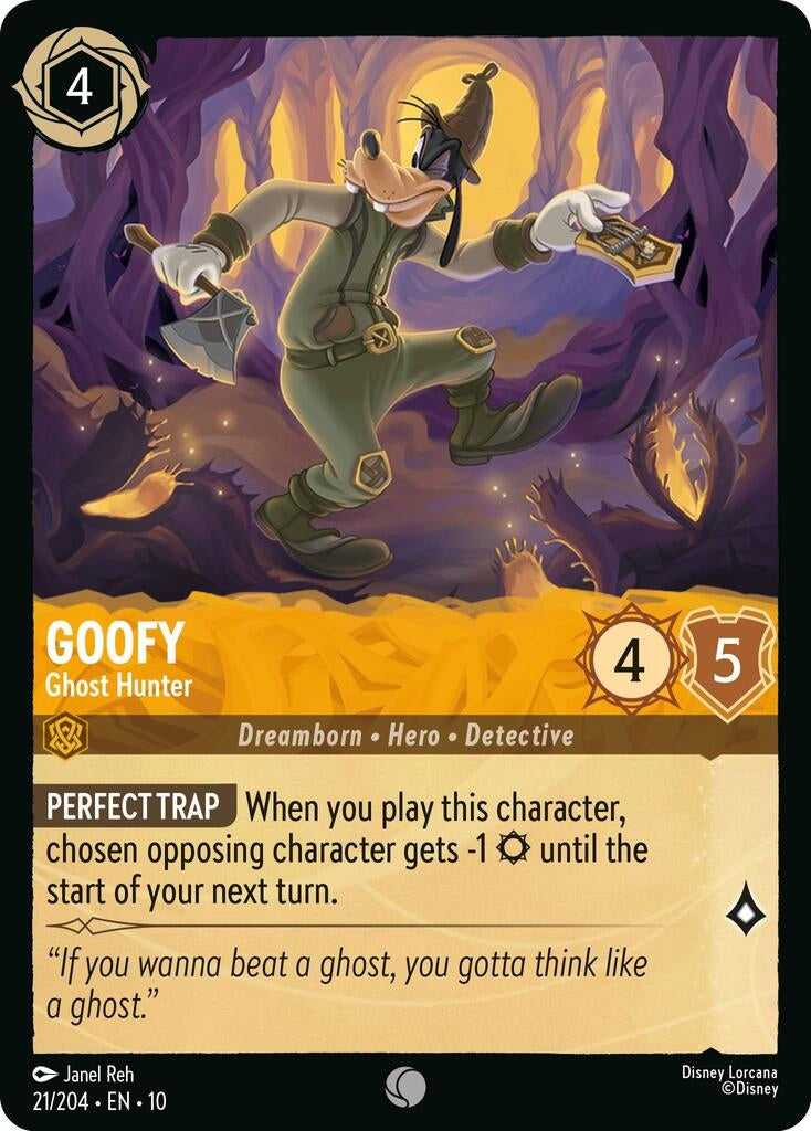 Image for Goofy - Ghost Hunter (21/204) (Whispers in the Well) (10) - Disney Lorcana