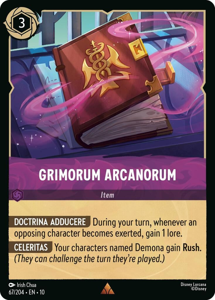Image for Grimorum Arcanorum (67/204) (Whispers in the Well) (10) - Disney Lorcana