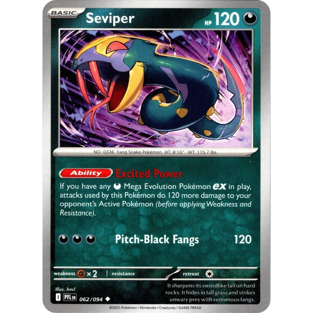 Image for Seviper (062/094) (ME02: Phantasmal Flames) - Pokemon
