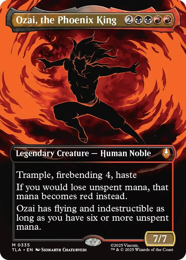 Ozai, the Phoenix King (0335) (Borderless) (335) (Avatar: The Last Airbender)
