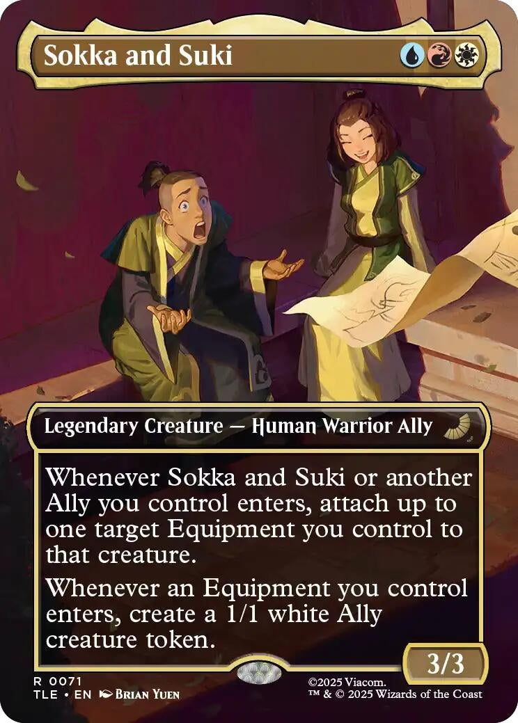 Sokka and Suki (Borderless) (71) (Avatar: The Last Airbender: Eternal-Legal)