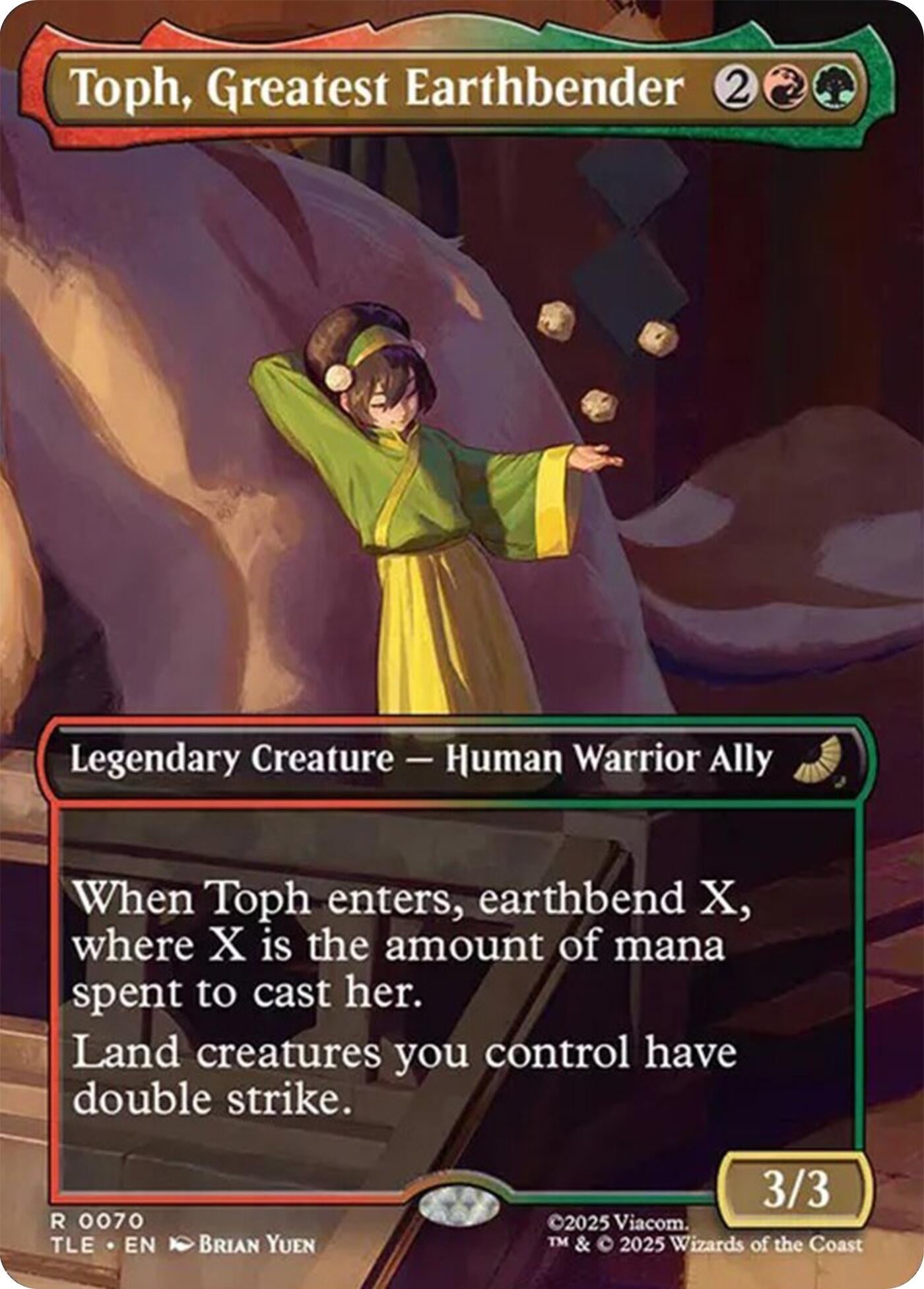 Toph, Greatest Earthbender (Borderless) (70) (Avatar: The Last Airbender: Eternal-Legal)