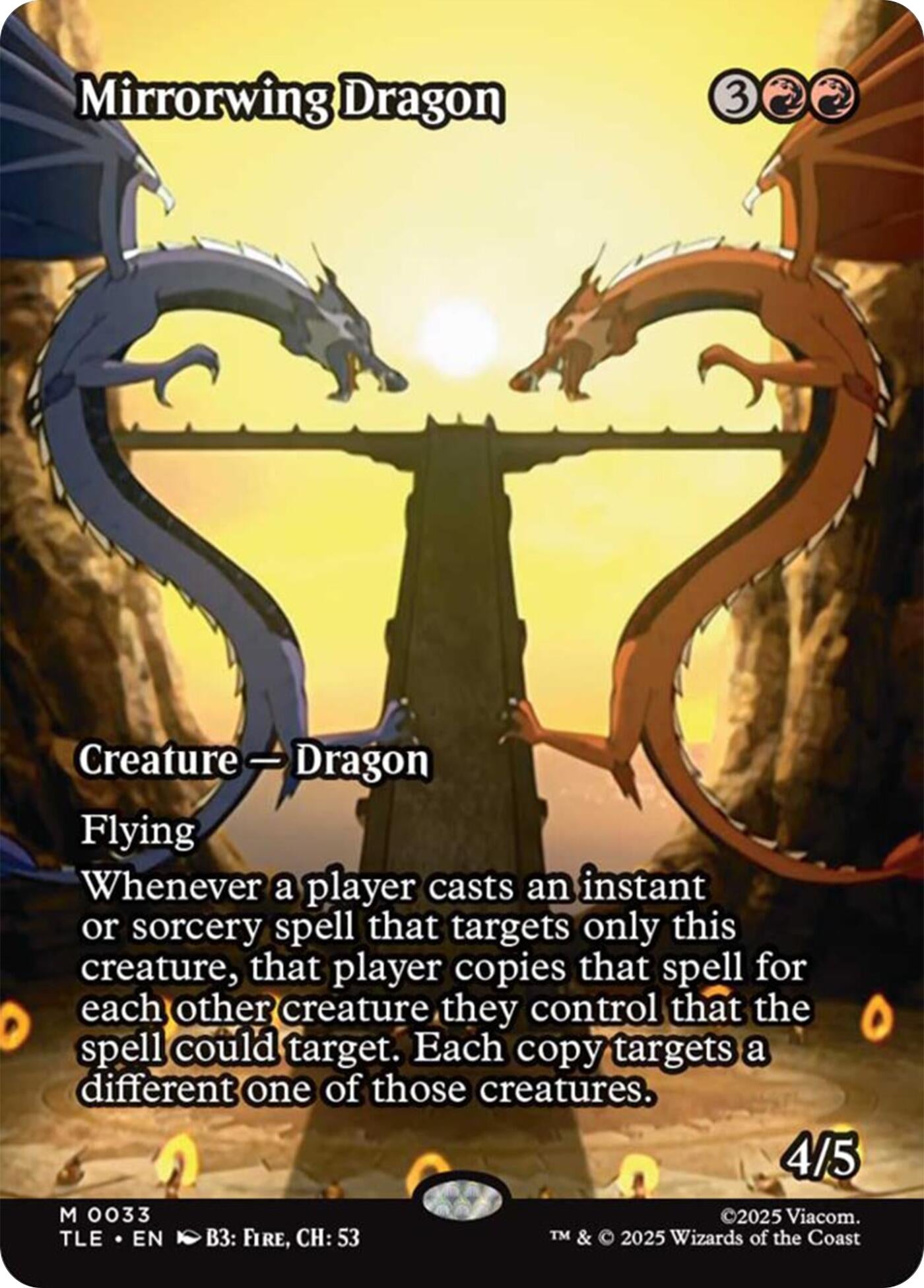 Mirrorwing Dragon (Borderless) (33) (Avatar: The Last Airbender: Eternal-Legal)