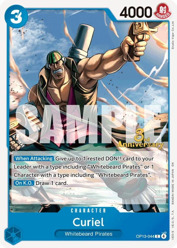 Image for Curiel (OP13-044) (Carrying On His Will: 3rd Anniversary Tournament Cards) (OP13 ANN) - One Piece Card Game