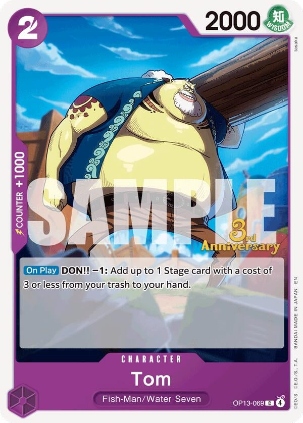 Image for Tom (OP13-069) (Carrying On His Will: 3rd Anniversary Tournament Cards) (OP13 ANN) - One Piece Card Game