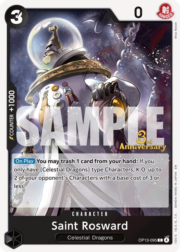Image for Saint Rosward (OP13-095) (Carrying On His Will: 3rd Anniversary Tournament Cards) (OP13 ANN) - One Piece Card Game