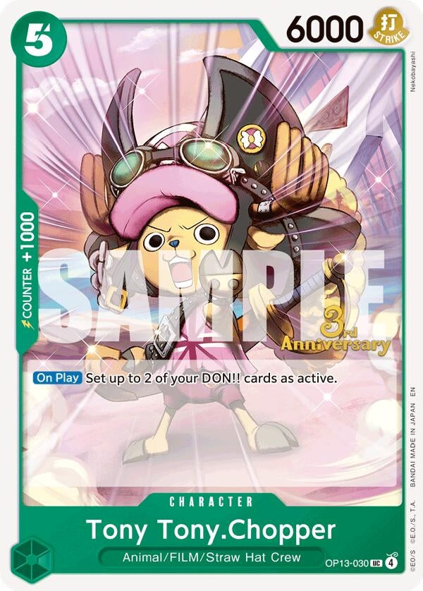 Image for Tony Tony.Chopper (OP13-030) (Carrying On His Will: 3rd Anniversary Tournament Cards) (OP13 ANN) - One Piece Card Game
