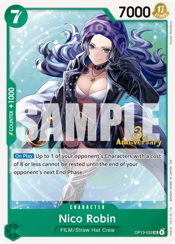 Image for Nico Robin (OP13-032) (Carrying On His Will: 3rd Anniversary Tournament Cards) (OP13 ANN) - One Piece Card Game